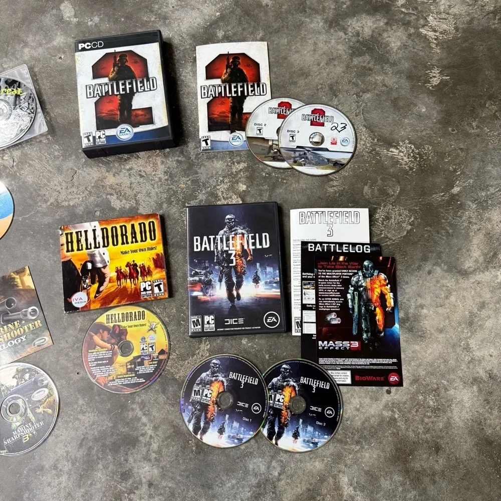 PC Game Lot 7 Battlefield Unreal HellDorado Combat Air Patrol Mixed Bundle